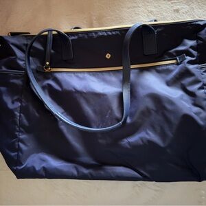 Samsonite Dark Blue Tote with Gold Accents